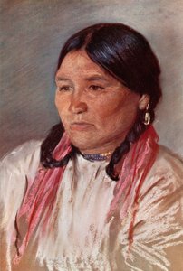 Naomi, esposa de Paul, um índio Blackfoot de Harold Copping